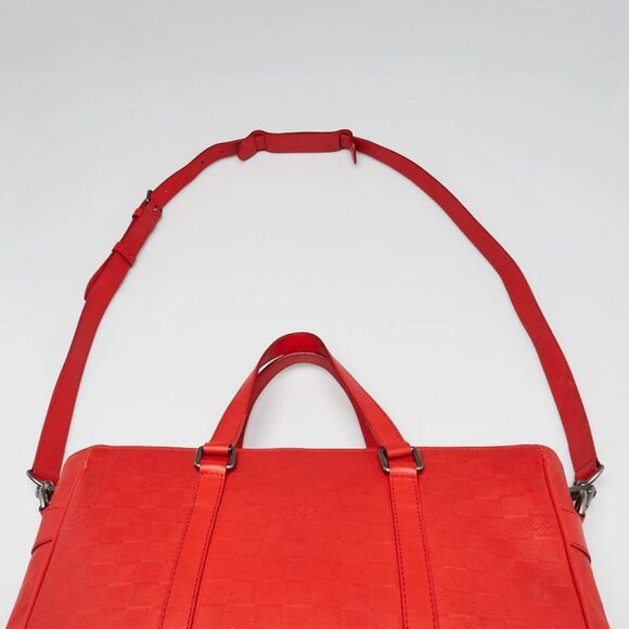 Louis Vuitton Fusain Damier Infini Leather Tadao PM Tote Bag - Picture 7 of 12